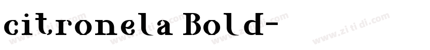 citronela Bold字体转换 citronela Bold字体转换